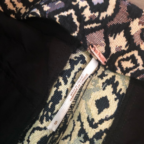 Free People Mod Cropped Metallic Pants - Picture 4 of 4